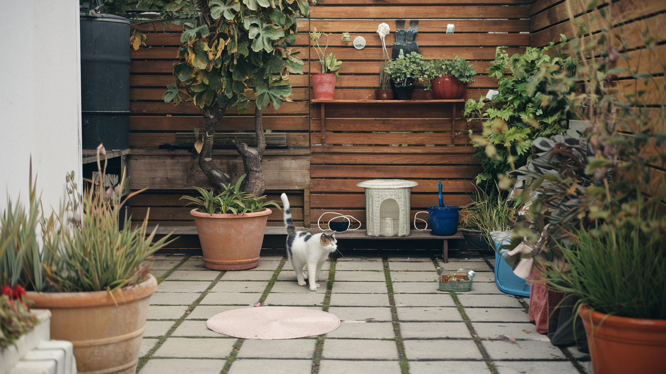 safe outdoor space for cats