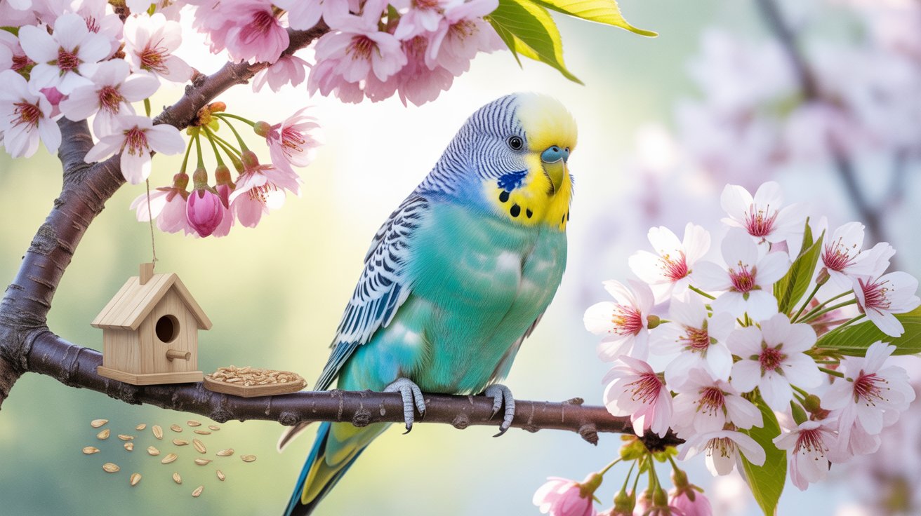 Tropical Parakeet Happy